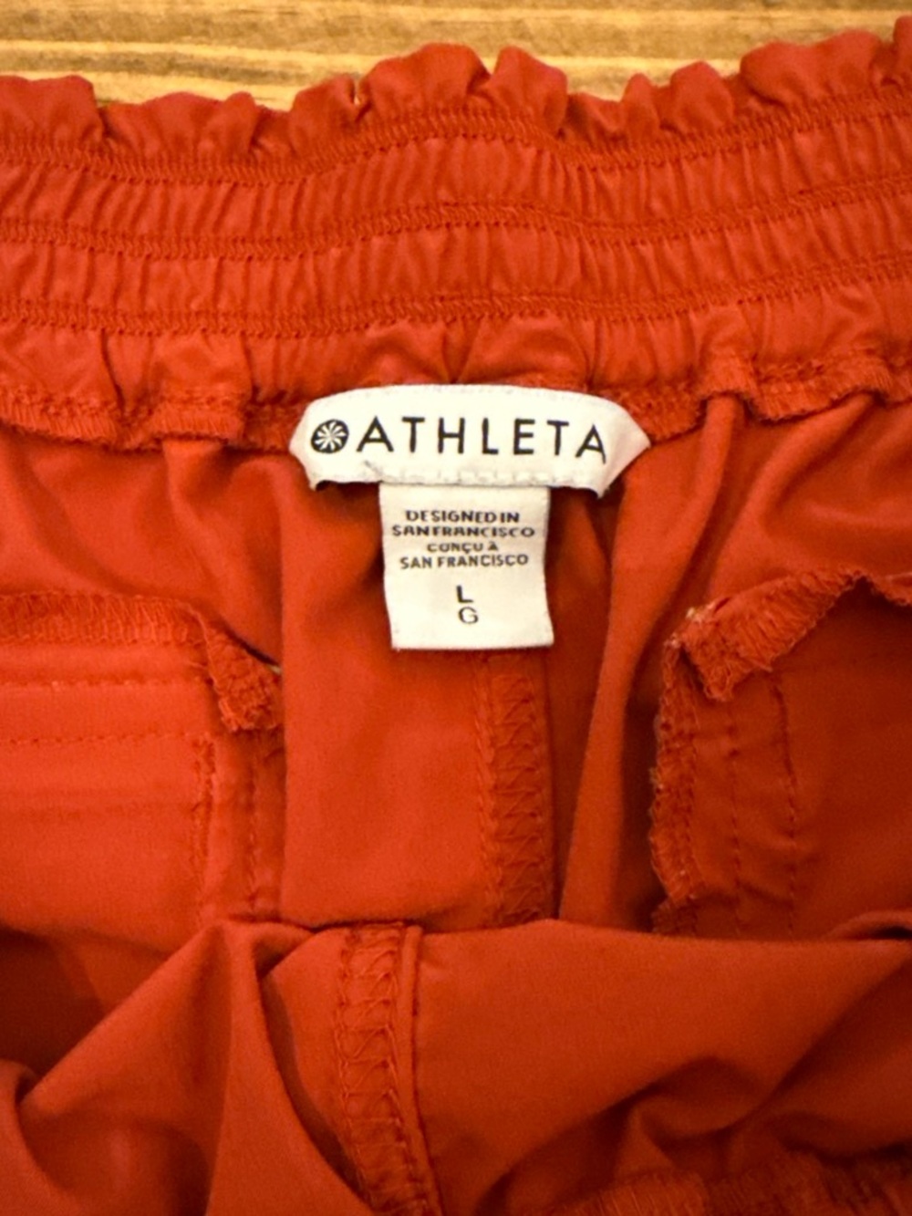 Athleta women’s tomato red A-line skirt - Picture 3 of 6